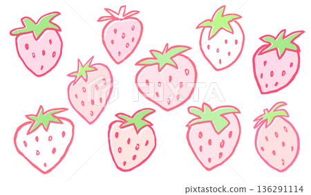 Hand-painted strawberries Hand-painted strawberries 136291114