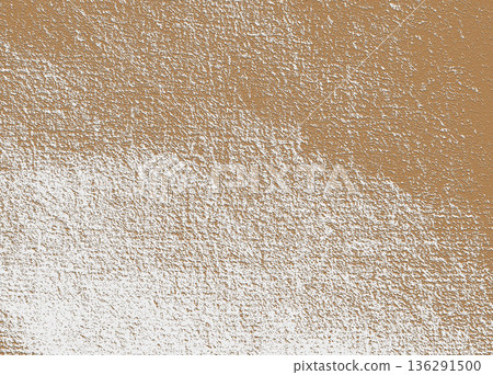 Rough brown plaster wall creating an abstract texture 136291500