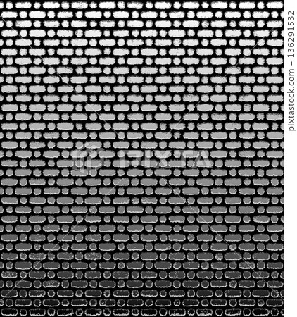 Grayscale pixel pattern with fading texture gradient 136291532
