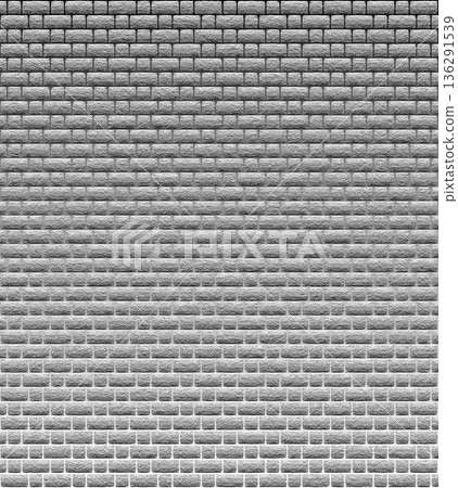 Gray brick wall texture fading background 136291539
