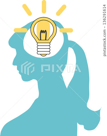 有想法的女商人的插圖 有想法的女商人的插圖 136291614