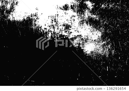 Abstract black and white grunge distressed texture overlay Abstract black and white grunge distressed texture overlay 136291654