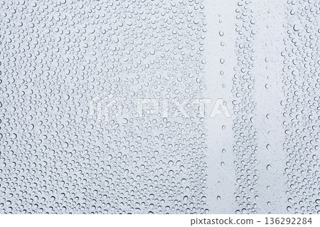Image of raindrops on window glass 136292284