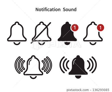 簡易通知聲音圖示集 136293085