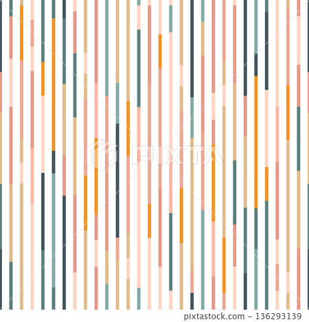 Playful Multicolor Stripe Design Vector 136293139