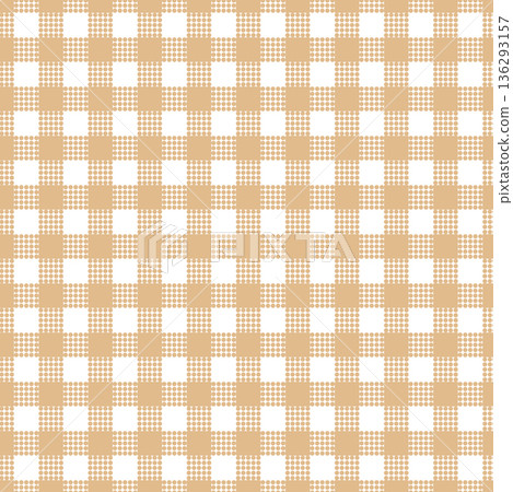 Warm Beige Dotted Check Vector Warm Beige Dotted Check Vector 136293157