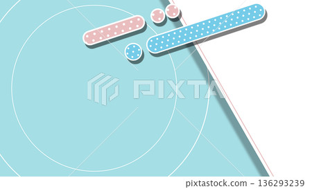 White space and dotted line background on the right side - pale color version 136293239