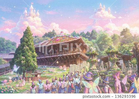 School trip fairy tale at Todaiji Temple's Nigatsudo Hall 136293396