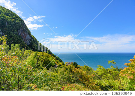 The view from the observation deck at Cape Ofuyumisaki in Hokkaido 136293949