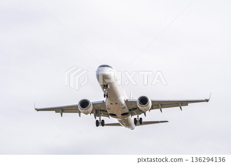 冬季仙台機場，降落的飛機，宮城縣名取市 136294136