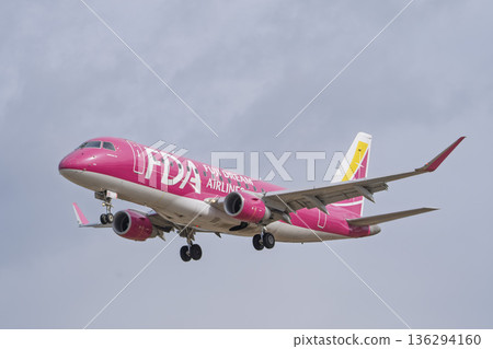 Winter Sendai Airport, landing plane, Natori City, Miyagi Prefecture Winter Sendai Airport, landing plane, Natori City, Miyagi Prefecture 136294160