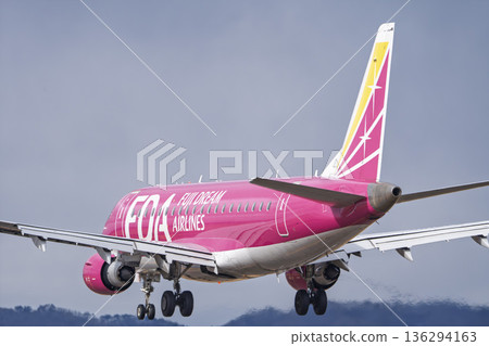 Winter Sendai Airport, landing plane, Natori City, Miyagi Prefecture Winter Sendai Airport, landing plane, Natori City, Miyagi Prefecture 136294163