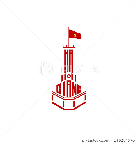 Lung Cu Flag Tower Ha Giang Typography Lung Cu Flag Tower Ha Giang Typography 136294570