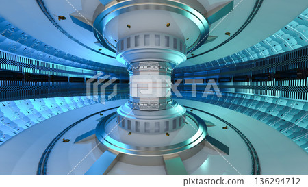 Smr or small modular nuclear fusion reactor core chamber inside Smr or small modular nuclear fusion reactor core chamber inside 136294712