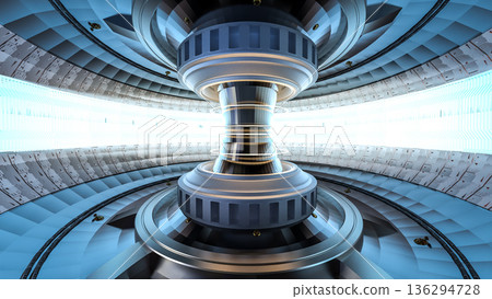 Smr or small modular nuclear fusion reactor core with magnetic ring 136294728