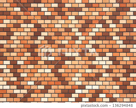 brick tile wall 136294848