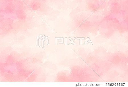 粉紅色水彩塗抹背景 136295167