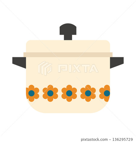 可愛的復古花卉花盆 136295729