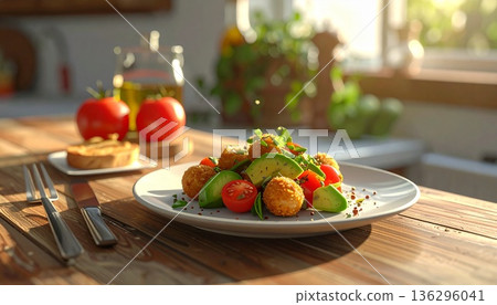 A Congolese elder is teaching a younger person the traditional art of weaving, passing down important skills 136296041