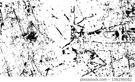 Severe grunge texture: monochrome background material with scratches and dirt Severe grunge texture: monochrome background material with scratches and dirt 136296082