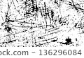 Severe grunge texture: monochrome background material with scratches and dirt 136296084