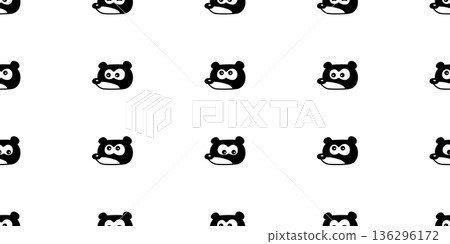 raccoon seamless pattern tanuki face head cartoon doodle pet tile background repeat wallpaper gift wrapping paper illustration raccoon seamless pattern tanuki face head cartoon doodle pet tile background repeat wallpaper gift wrapping paper illustration 136296172