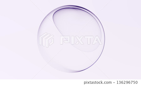 Minimalistic glowing purple energy sphere with soft smooth plasma gradient and subtle luminous depth on clean white background. Futuristic abstract orb with elegant form and modern digital minimal Minimalistic glowing purple energy sphere with soft smooth plasma gradient and subtle luminous depth on clean white background. Futuristic abstract orb with elegant form and modern digital minimal 136296750