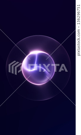 Glowing purple energy sphere core with smooth plasma gradient and soft luminous waves on dark background. Futuristic abstract orb with elegant depth, digital glow and clean minimal atmosphere. Glowing purple energy sphere core with smooth plasma gradient and soft luminous waves on dark background. Futuristic abstract orb with elegant depth, digital glow and clean minimal atmosphere. 136296751