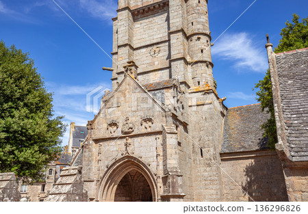 Roscoff cathedral, finistere, brittany, france, interiors 136296826