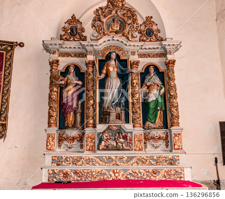 Roscoff cathedral, finistere, brittany, france, interiors Roscoff cathedral, finistere, brittany, france, interiors 136296856