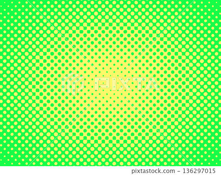Yellow-green halftone center gradient 4:3 136297015