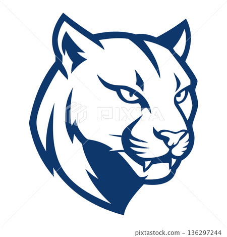 puma head mascot logo design vector template puma head mascot logo design vector template 136297244