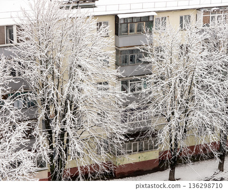 The Architecture backgrounds. Winter. The Architecture backgrounds. Winter. 136298710