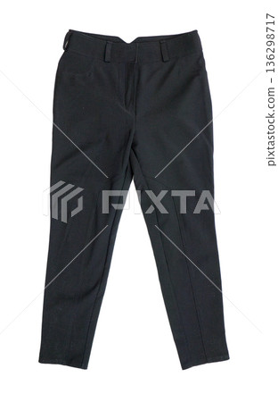 Women's trousers on a white background. 136298717