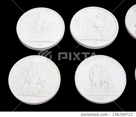 Plaster Medal. 136298722