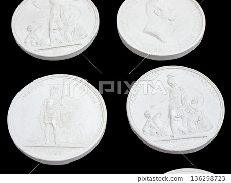 Plaster Medal. Plaster Medal. 136298723