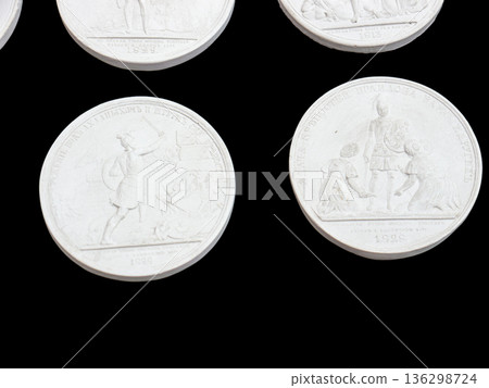 Plaster Medal. Plaster Medal. 136298724