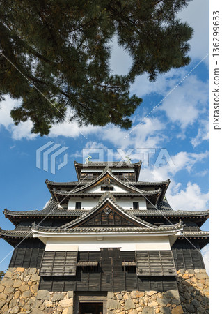 松江城現存的天守閣是日本國寶，位於島根縣松江市戶町。 136299633