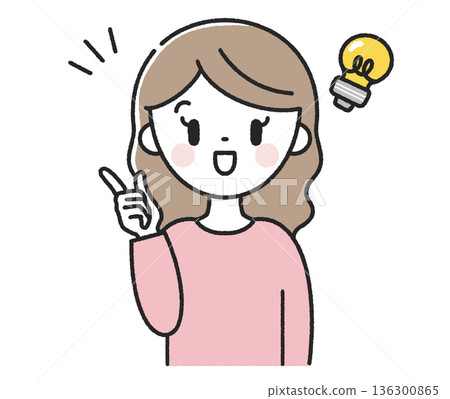 A woman with an idea 136300865