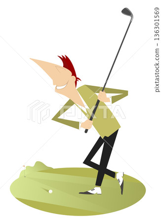 golf, golfer, vector 136301569