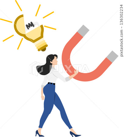 有想法的女商人的插圖 136302234