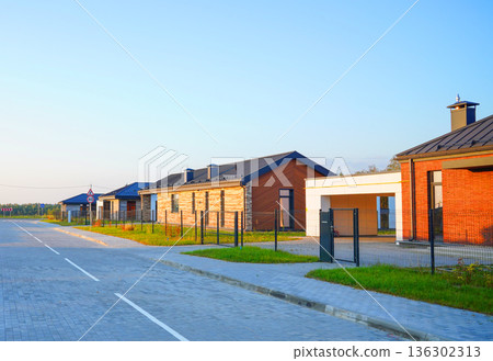 Modern Scandinavian Barnhouse Project. Contemporary barn design as suburb house. Barn House  136302313