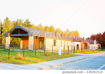Modern Scandinavian Barnhouse Project. Contemporary barn design as suburb house. Barn House Modern Scandinavian Barnhouse Project. Contemporary barn design as suburb house. Barn House 136302314