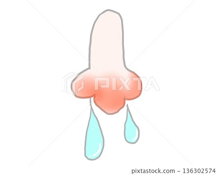 鼻子紅腫流鼻涕 136302574