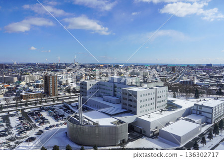 從綠丘公園觀景台看到的To小牧市區 136302717