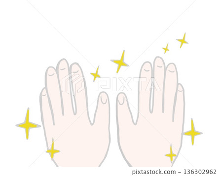 Sparkling clean hands Sparkling clean hands 136302962