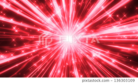 Red concentrated line glitter effect background image 136303109