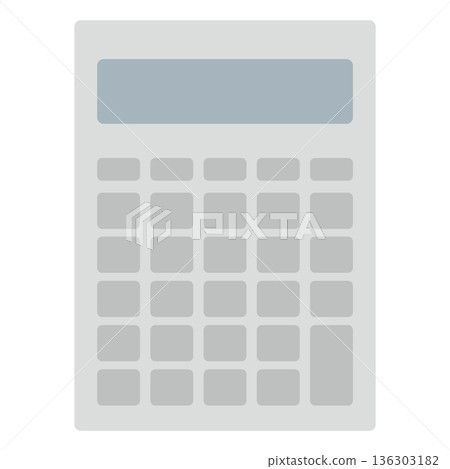 Simple calculator illustration Simple calculator illustration 136303182