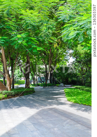 Green building entrance Green building entrance 136303397