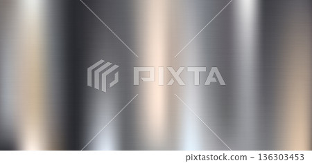 Silver Brushed Stainless Steel Vertical Grain Texture Background Silver Brushed Stainless Steel Vertical Grain Texture Background 136303453